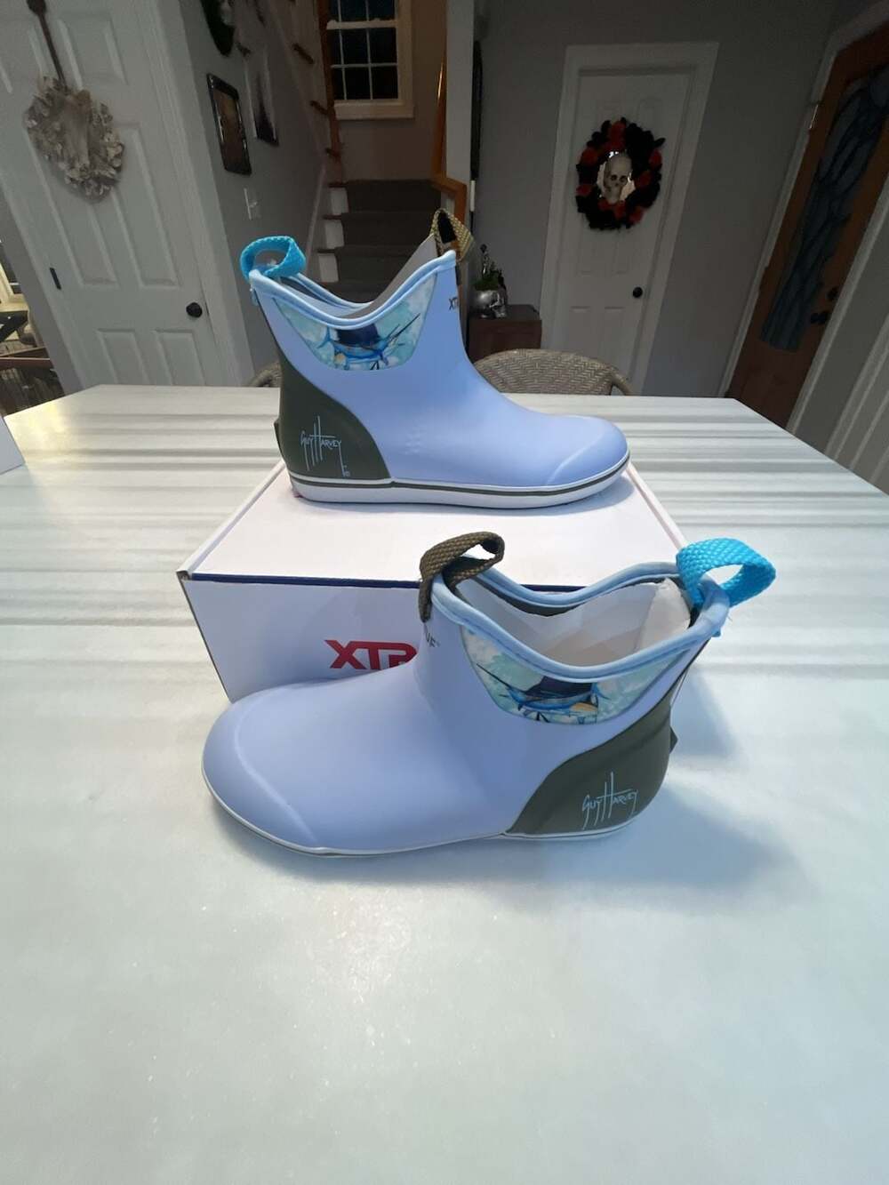 XTRATUF Ankle Deck Boot Guy Harvey Sailfish Print New In Box Womens 8